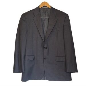 Hickey Freeman Mens Suit Jacket 40 SHT 100% Wool Blazer Career Professional